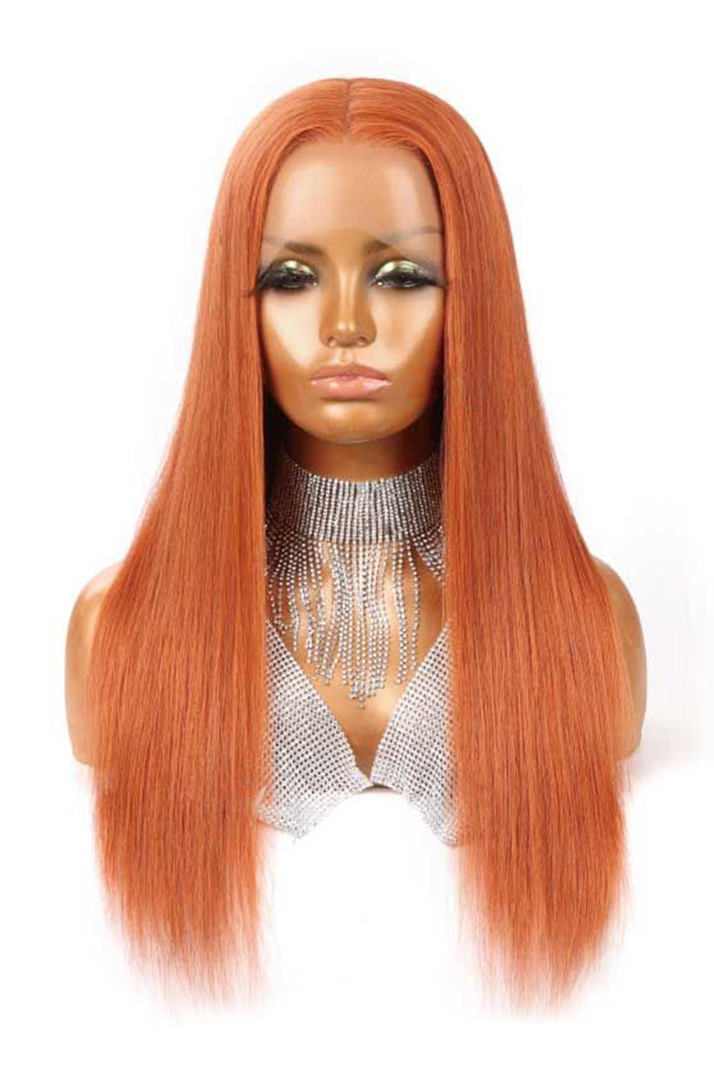 13x6 Glueless Hd Lace Wig Ginger Orange Straight-HD Virgin