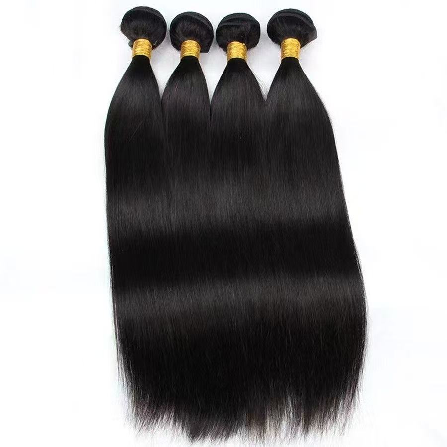 Straight Hair Bundles Natural Color Remy A+