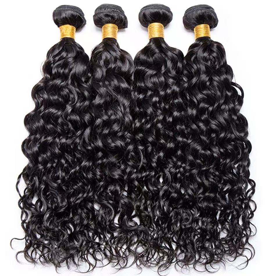 Water Wave Hair Bundles Natural Color Remy A+