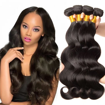 Body Wave Hair Bundles Natural Color Remy A+