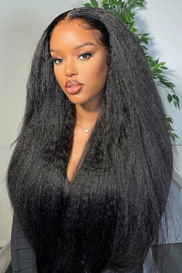 13x4 Full Lace Frontal Wigs Kinky Straight for African American Women Virgin