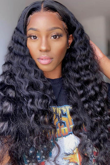 5x5 Lace Closure Wig Loose Wave Human Hair Pre-plucked Hairline Remy