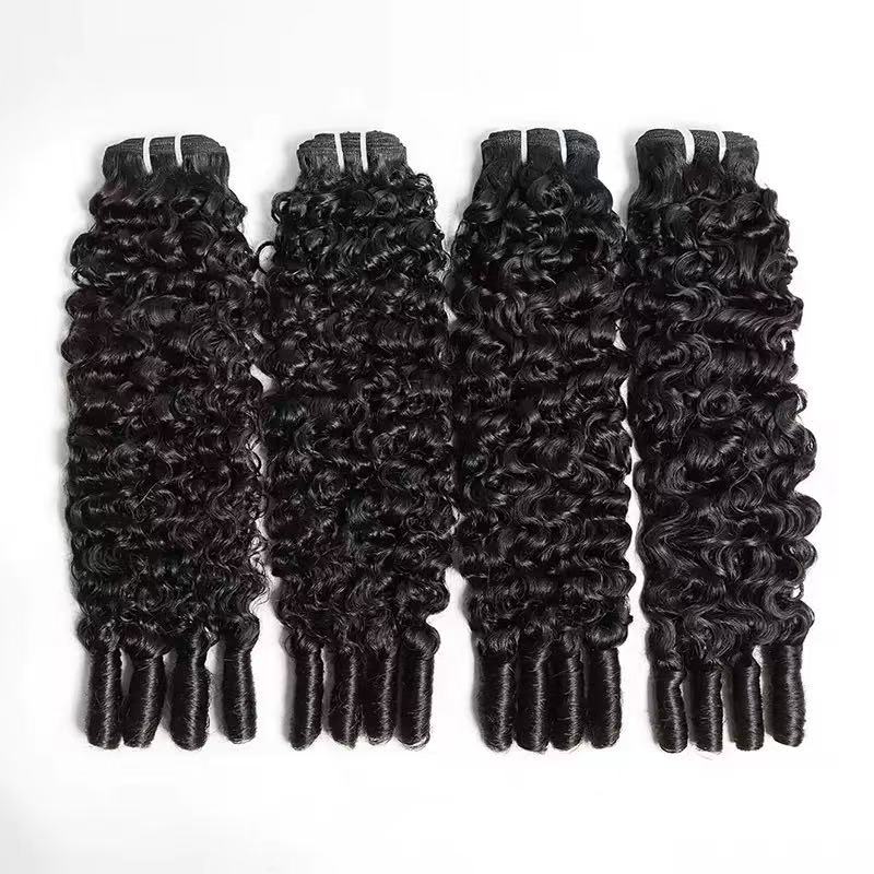 Burmese Curly Hair Bundles Natural Color Raw Hair