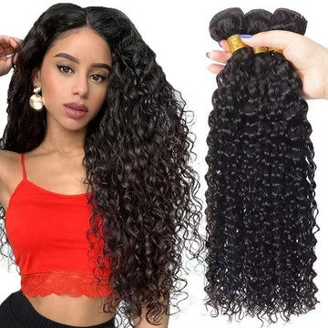 Water Wave Hair Bundles Natural Color Remy A+