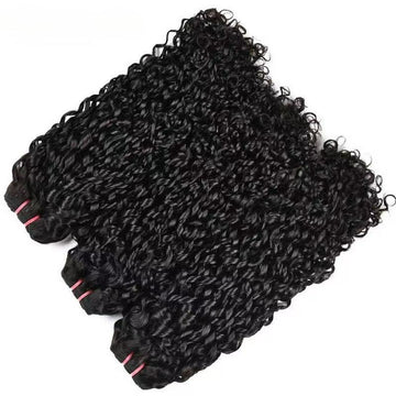 Bouncy Curly Hair Bundles Natural Color Raw Hair