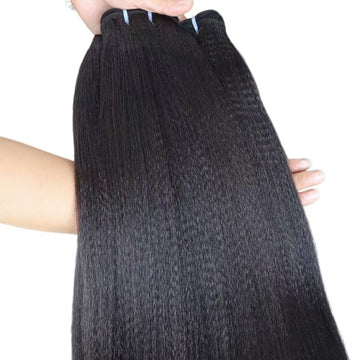 Coarse Yaki Hair Bundles Natural Color Raw Hair
