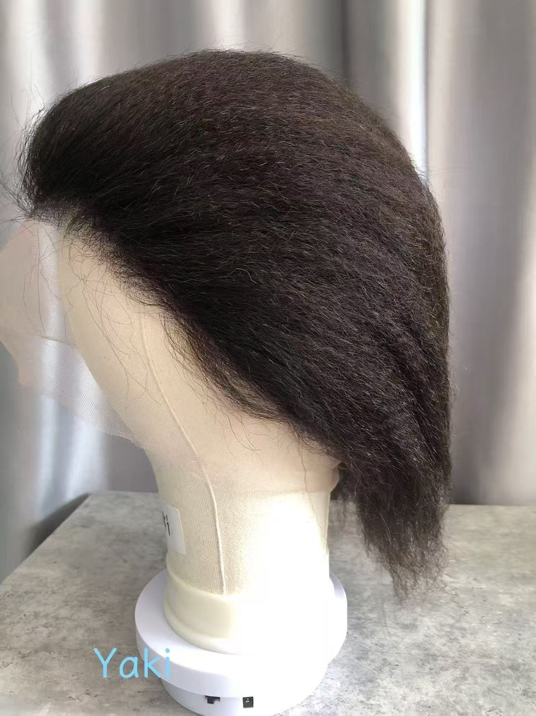 Full Lace Wigs For Braided Wig Remy Hair YAKI Yaki Natural Color