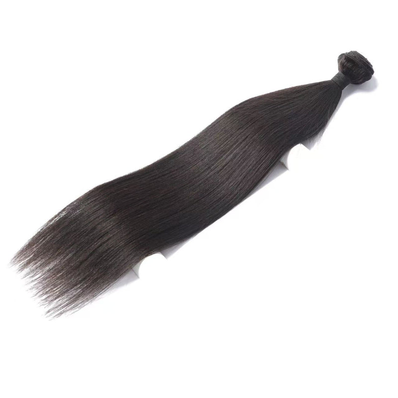 Light Yaki Hair Bundles Natural Color Remy A