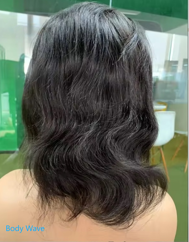 Full Lace Wigs For Braided Wig Remy Hair Natural Color Body Wave Bob Wigs for Women
