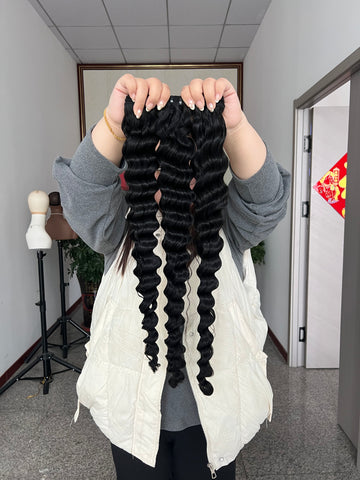 Loose Deep Wave Hair Bundles Natural Color Raw Hair