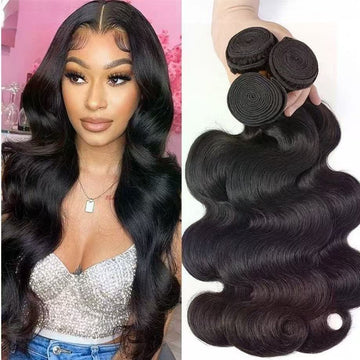 Body Wave Hair Bundles Natural Color Raw Hair