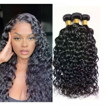 Water Wave Hair Bundles Natural Color Raw Hair